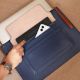 Handcrafted Navy Sienna Sleeves Pouches Leather Chic